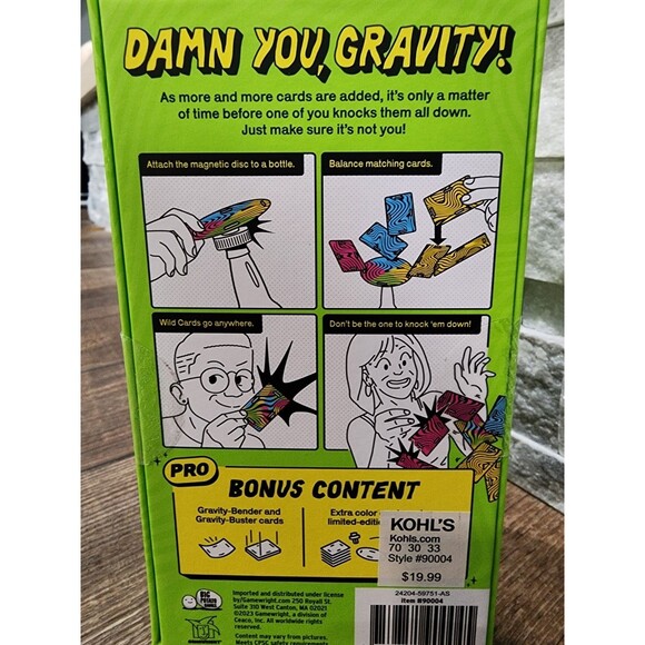 Cards vs. Gravity Pro The Gravity Defying Card Balancing Game 2-8 Players Family - Picture 4 of 4